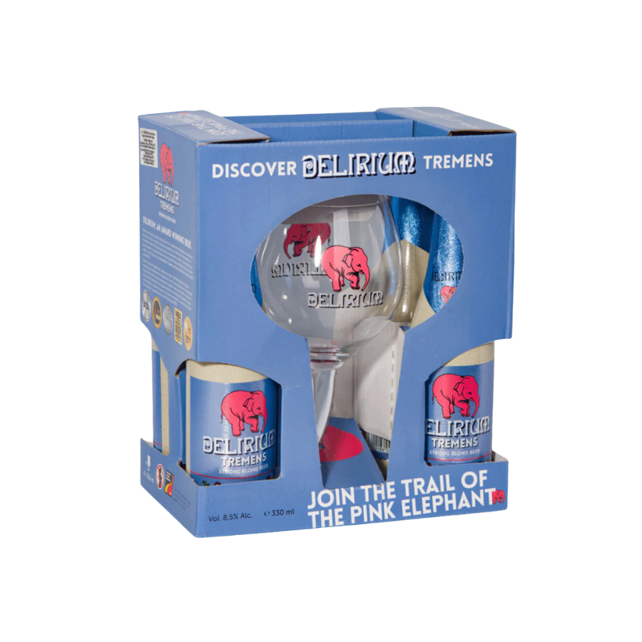 Delirium 4x33cl + glas