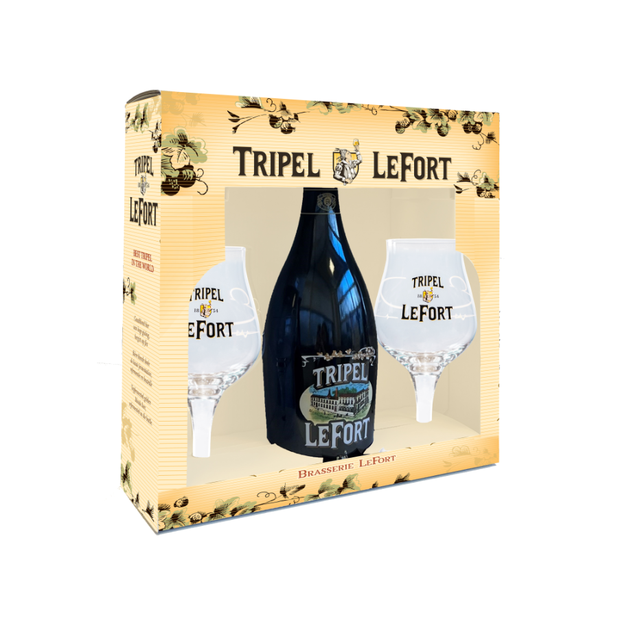 Lefort Triple 75cl + 2 Glazen