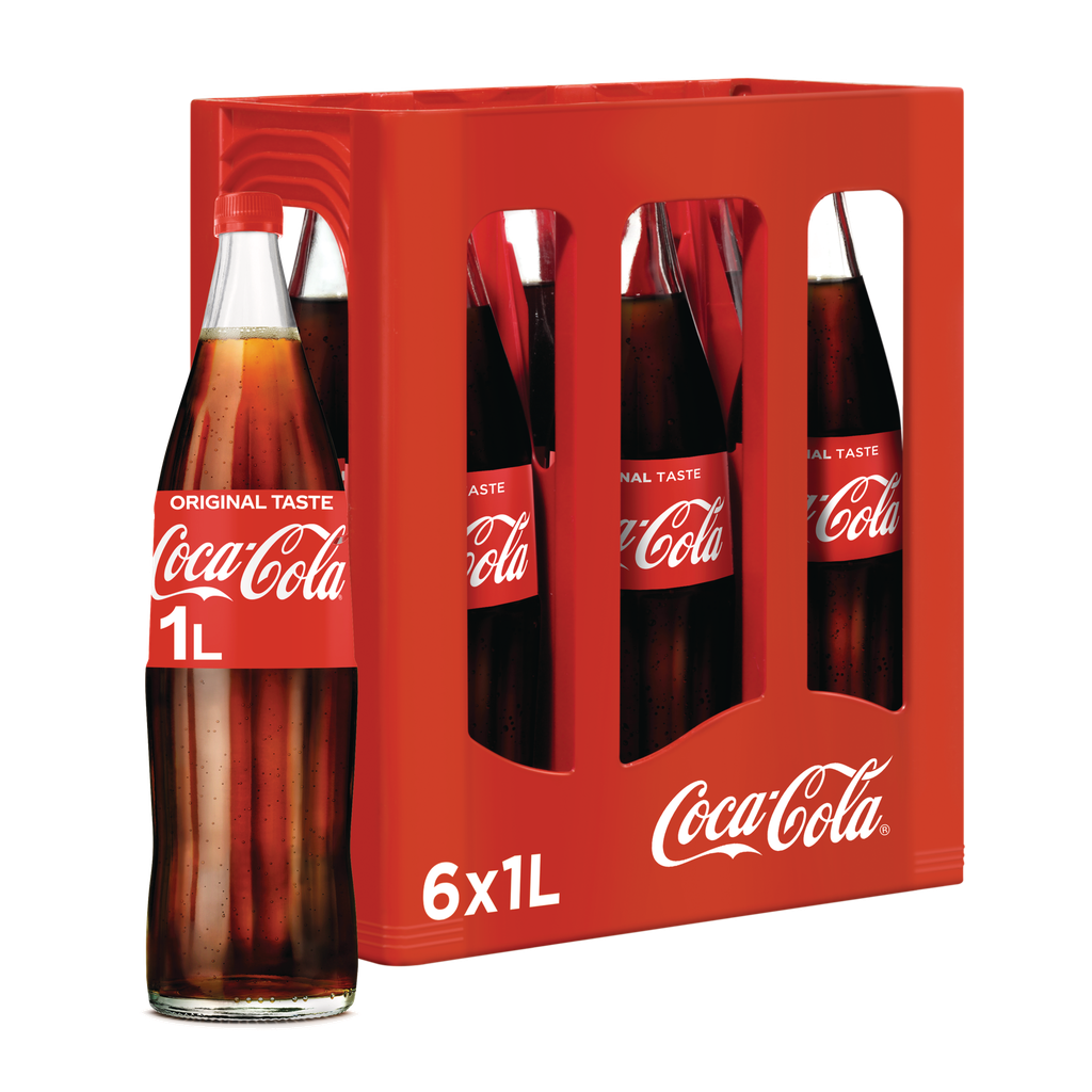 [1626] Coca Cola Glas 6x1L