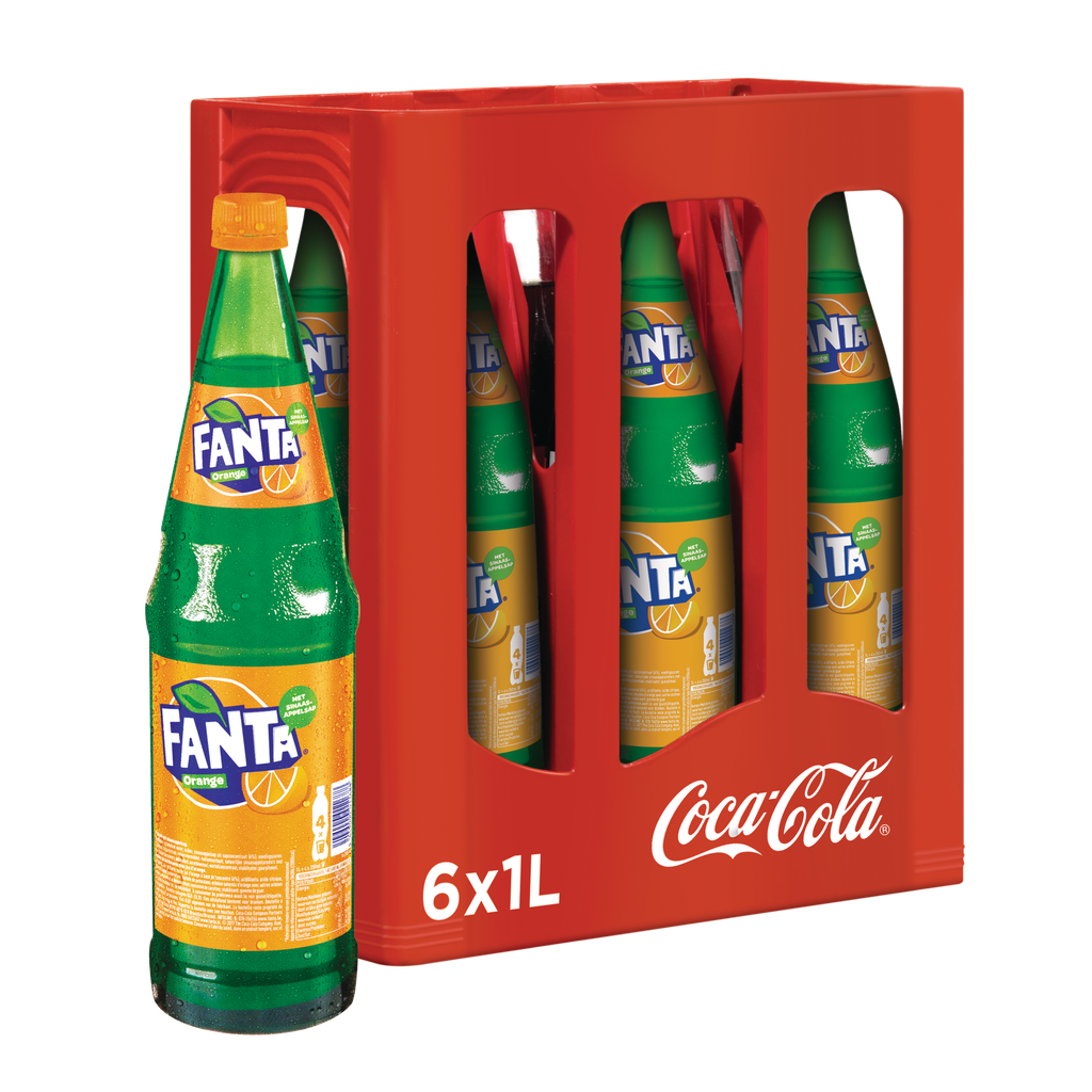 Fanta Orange Glas 6x1L