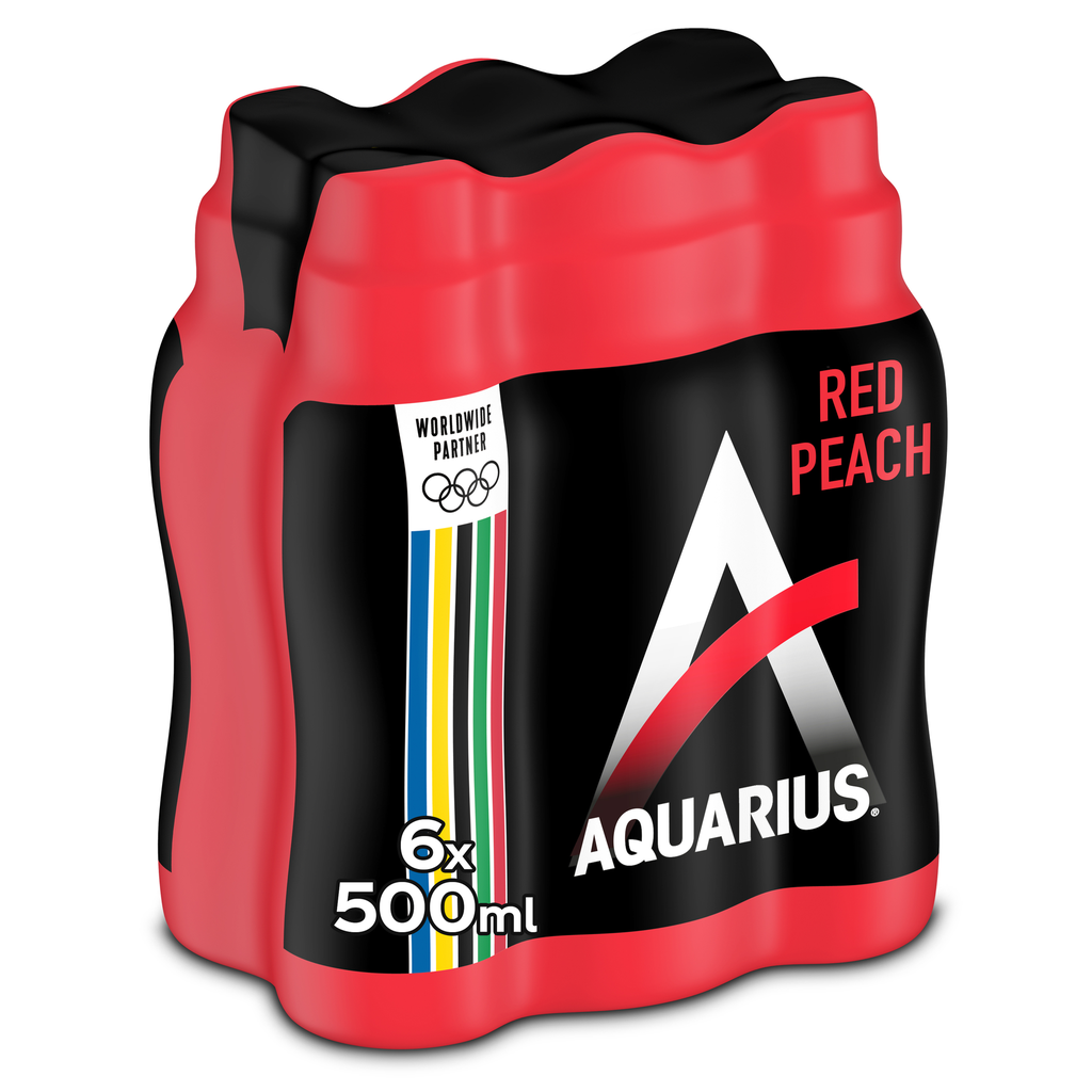 [5133] Aquarius Red Peach Pet 24x0,5L