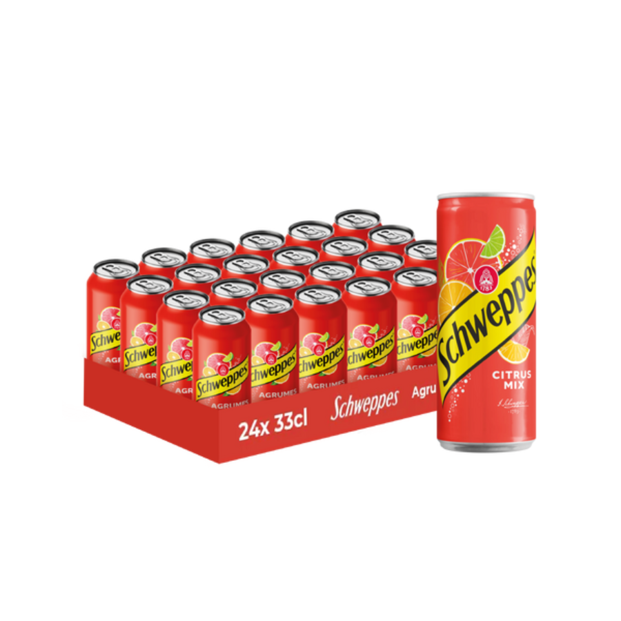 [5187] Schweppes Agrum blik 24x33cl