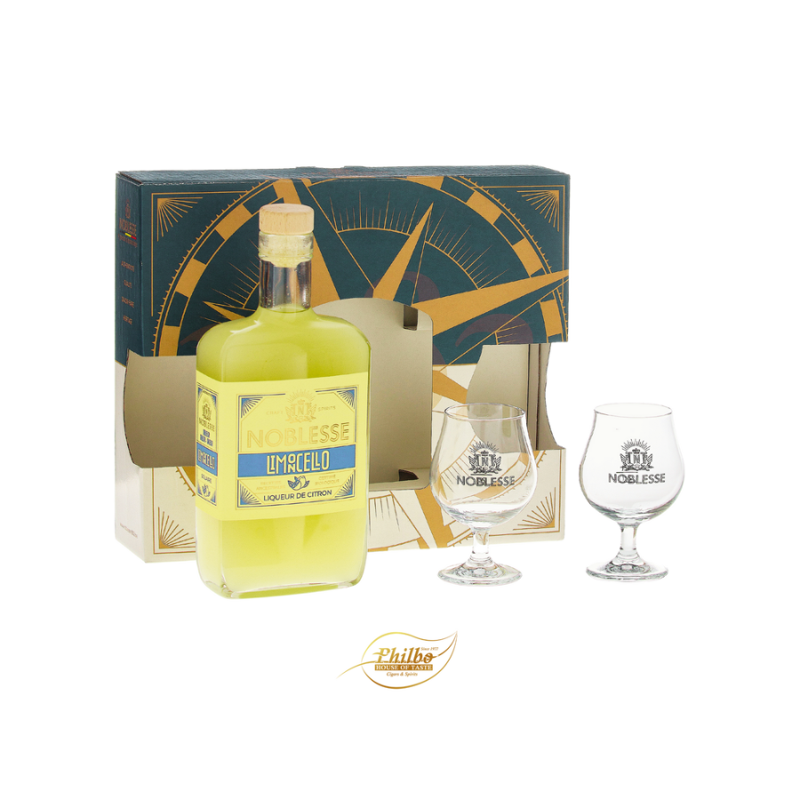 Limoncello Noblesse + 2glazen