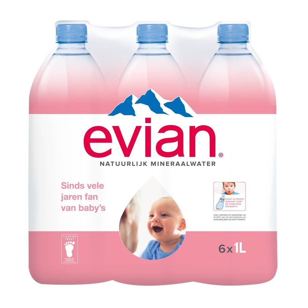 Evian Pet 6x1L