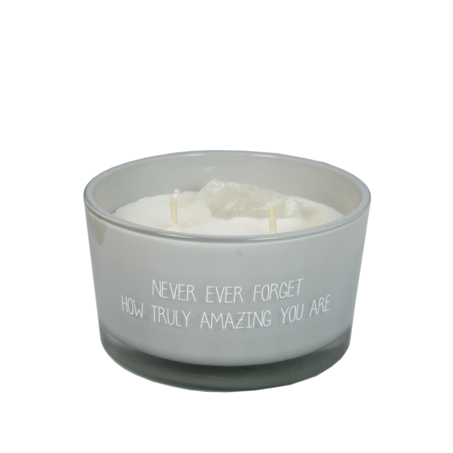 Kaars Flame Soja - Never Forget amazing you are