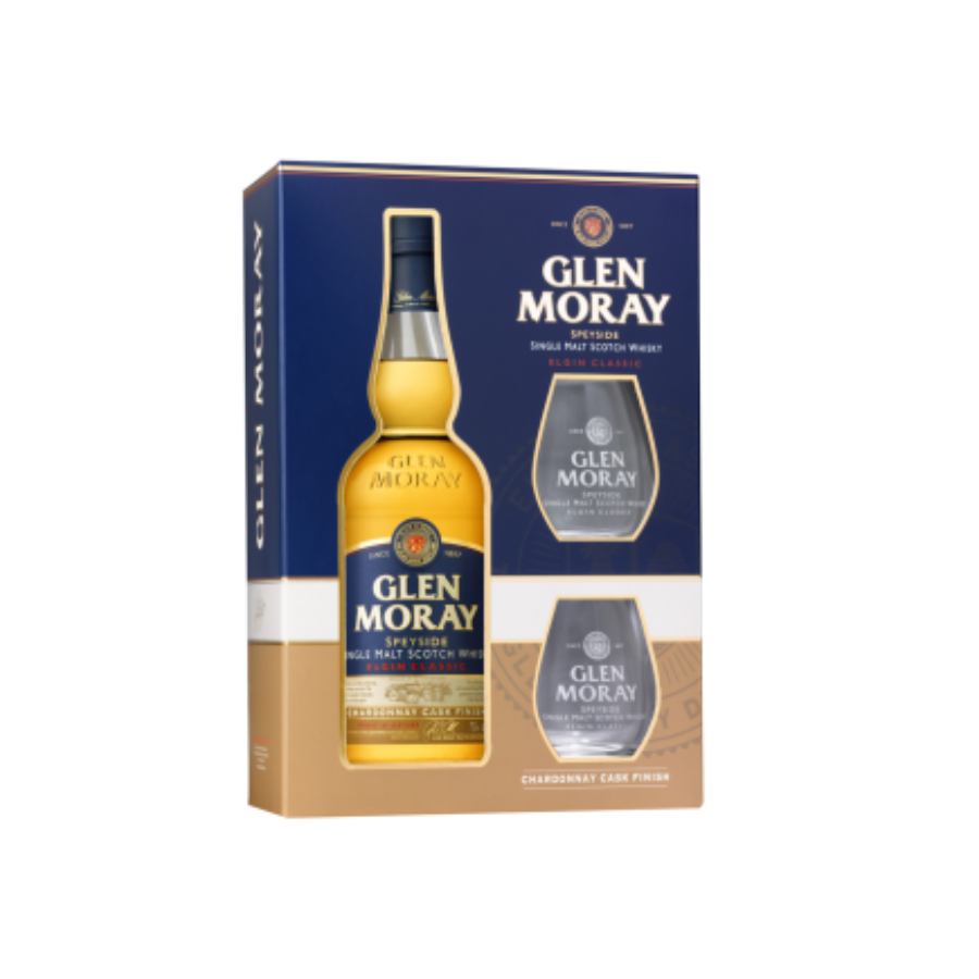 [5825] Glen Moray Chardonnay +2 glazen