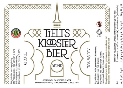 De Poes - Kloosterbier Blond 33cl - Fles
