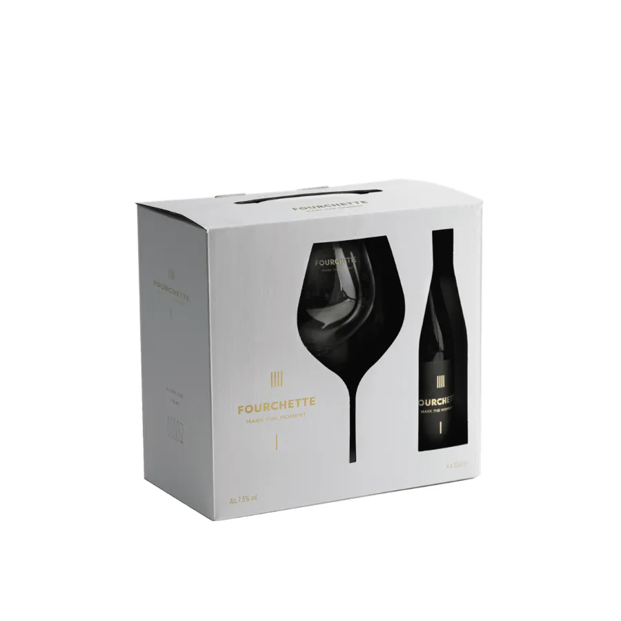 Fourchette 4x33cl + glas