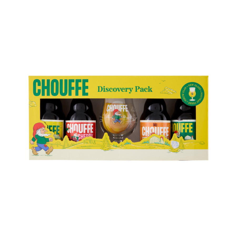 La Chouffe Discovery 4x33cl + glas