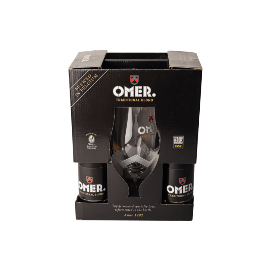 Omer Pakket 4x33cl+glas