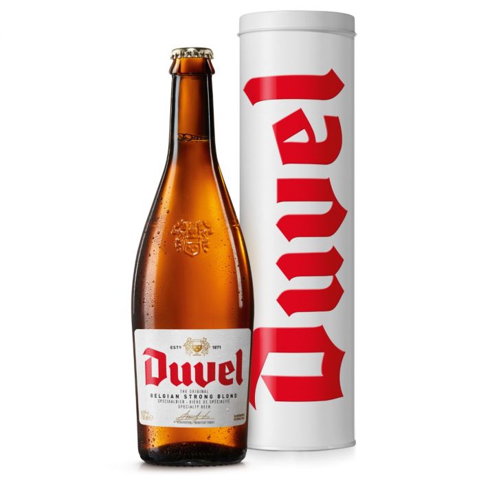 [5954] Duvel 75cl - Metalen koker